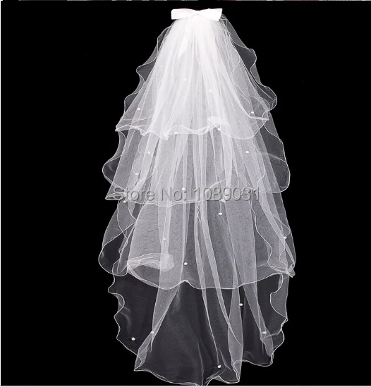2014 New Elegant Wedding Veil With Beads Bow 4 Layers White/Ivory Wedding Accessories Wedding Dress Bridal Veil With Comb
2014 New Elegant Wedding Veil With Beads Bow 4 Layers White/Ivory Wedding Accessories Wedding Dress Bridal Veil With Comb