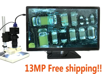 Full Set 13MP Industrial Microscope Camera HDMI USB Outputs with 130X C-mount Lens 56 LED Light Microscope
Full Set 13MP Industrial Microscope Camera HDMI USB Outputs with 130X C-mount Lens 56 LED Light Microscope
