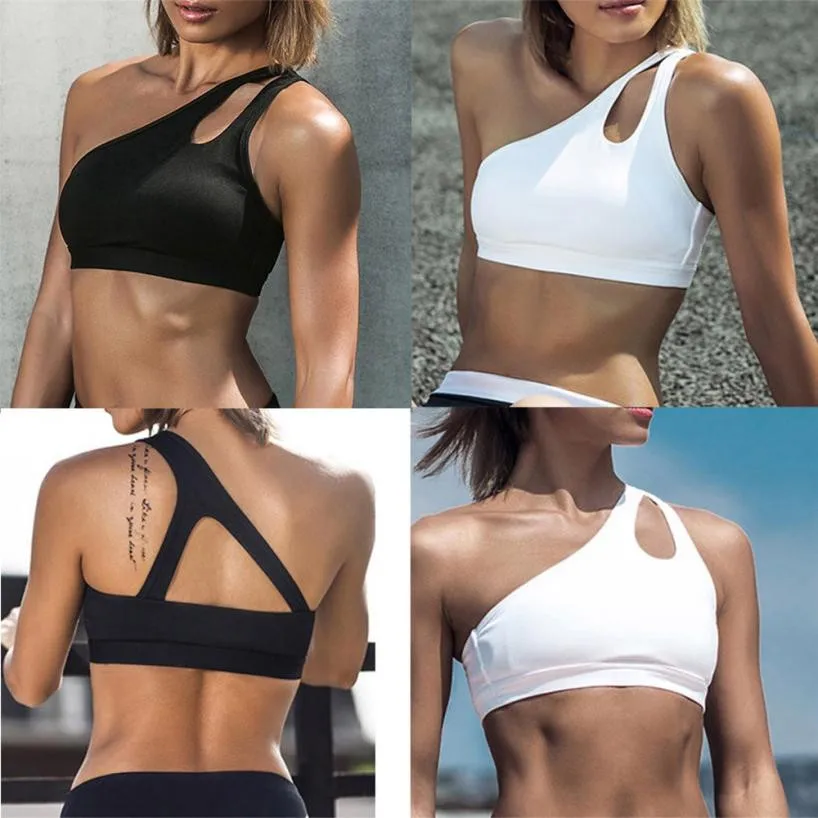 2018 New Yoga Tops Women One Shoulder Hollow Sports Yoga Short Vest woman clothing Sleeveless Running vest Quick Dry White black
2018 New Yoga Tops Women One Shoulder Hollow Sports Yoga Short Vest woman clothing Sleeveless Running vest Quick Dry White black
