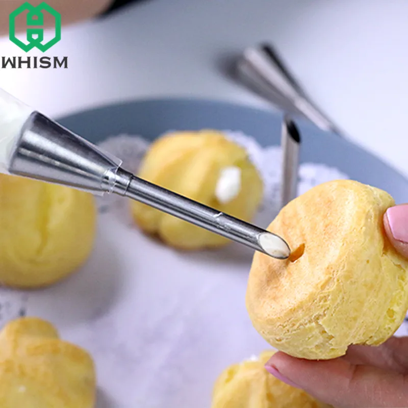 WHISM Cream Icing Piping Nozzle Tip Stainless Steel Puff Nozzle Tip Sugar Craft Syringe Machine Butter Pastry Decorating Tools
WHISM Cream Icing Piping Nozzle Tip Stainless Steel Puff Nozzle Tip Sugar Craft Syringe Machine Butter Pastry Decorating Tools