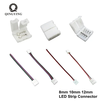 10pcs Quick LED Strip Connector 8mm 2pin 10mm 4 pin 12mm 5pin for 3528 5050 Single RGB RGBW Color LED Strip Light Free solder
10pcs Quick LED Strip Connector 8mm 2pin 10mm 4 pin 12mm 5pin for 3528 5050 Single RGB RGBW Color LED Strip Light Free solder