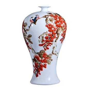 Jingdezhen ceramic big vase handmade hand painted flower vase flower arrangement modern Chinese living room decorations
Jingdezhen ceramic big vase handmade hand painted flower vase flower arrangement modern Chinese living room decorations