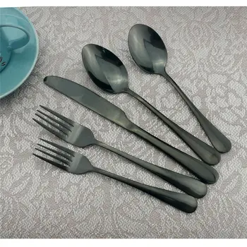 Western Utensils Stainless Steel Black Silverware Set Cutlery Set 20PCS/SET Tableware Dining Knives Forks Scoops Service for 4
Western Utensils Stainless Steel Black Silverware Set Cutlery Set 20PCS/SET Tableware Dining Knives Forks Scoops Service for 4