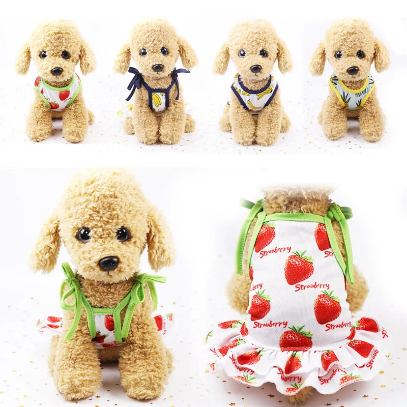 Dog Skirt Strawberry Dog T-shirt Lovers dog clothes pineapple Banana 1PC Fruits Printed XS-XL Pet Clothes Pet Supplies Hot Sale
Dog Skirt Strawberry Dog T-shirt Lovers dog clothes pineapple Banana 1PC Fruits Printed XS-XL Pet Clothes Pet Supplies Hot Sale