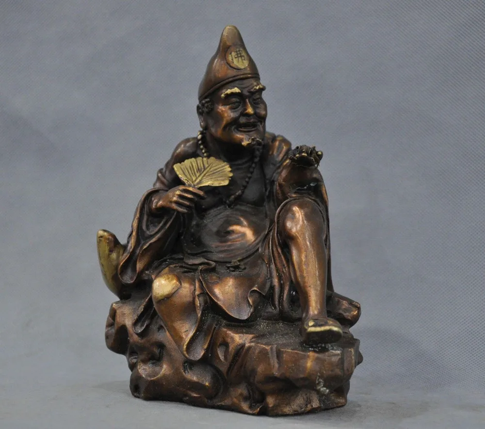 bi002985 8'' Chinese Folk Poor Mad Monk Ji Gong Playing Cicada Bronze Statue
bi002985 8'' Chinese Folk Poor Mad Monk Ji Gong Playing Cicada Bronze Statue