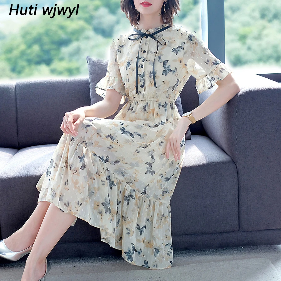 2019 Vintage Floral Chiffon Boho Midi Dresses Summer 3XL Plus Size Print Beach Maxi Sundress Elegant Women Bodycon Party Vestido
2019 Vintage Floral Chiffon Boho Midi Dresses Summer 3XL Plus Size Print Beach Maxi Sundress Elegant Women Bodycon Party Vestido