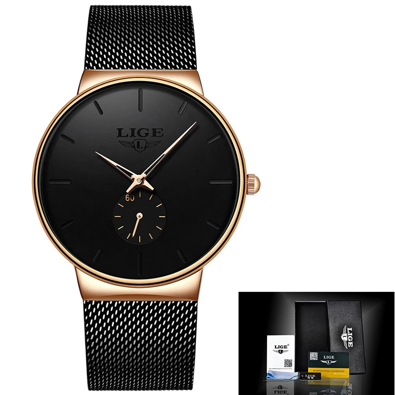 Relogio Masculino LIGE Fashion Top Luxury Brand Men Full Stainless Steel Mesh Strap Business Watches Mens Quartz Clock Men Watch
Relogio Masculino LIGE Fashion Top Luxury Brand Men Full Stainless Steel Mesh Strap Business Watches Mens Quartz Clock Men Watch