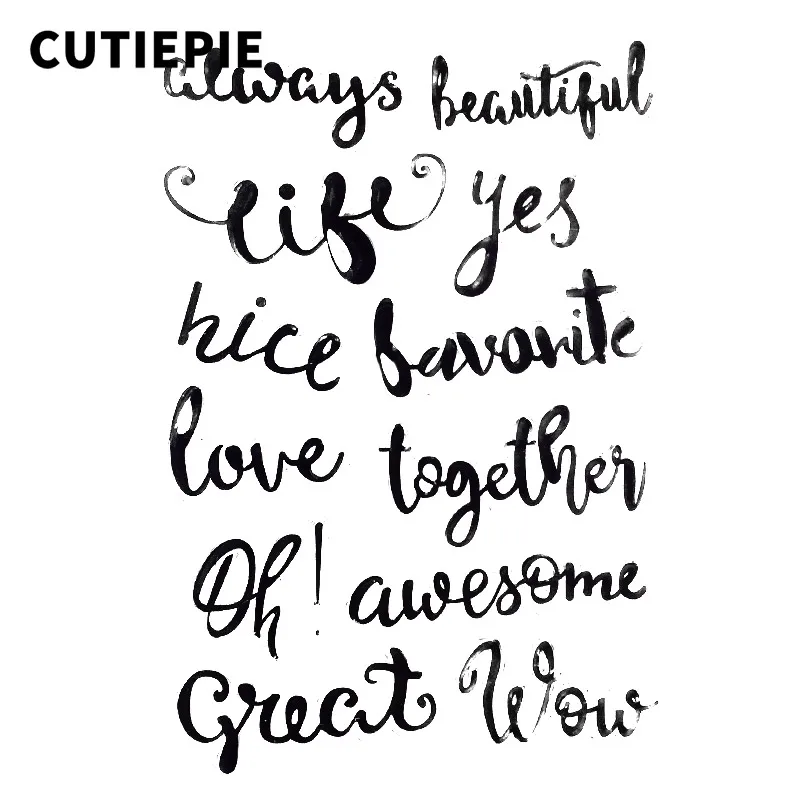 Love Awesome Words Transparent Clear Stamps for Scrapbooking DIY Photo Album Embossing Folder Paper Card Making Stencil Supplies
Love Awesome Words Transparent Clear Stamps for Scrapbooking DIY Photo Album Embossing Folder Paper Card Making Stencil Supplies