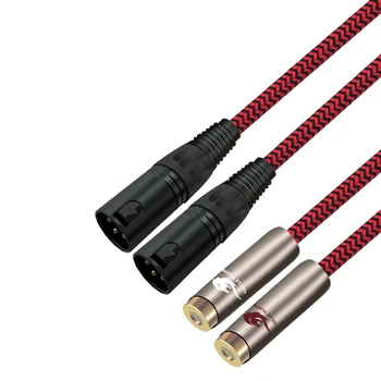 HIFI Male 2 XLR to 2 RCA Female Stereo Audiphile Audio Cable for Subwoofer Mixing Consoles Microphone Amplifiers 1m 2m 3m 5m 8m
HIFI Male 2 XLR to 2 RCA Female Stereo Audiphile Audio Cable for Subwoofer Mixing Consoles Microphone Amplifiers 1m 2m 3m 5m 8m