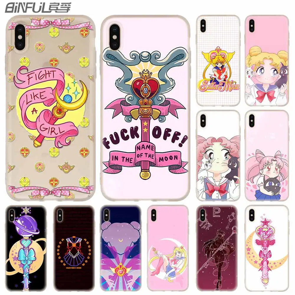 Cases Silicone soft Cover for iPhone 11 Pro X XS Max XR 6 6S 7 8 Plus 5 4S SE Beautiful Sailor Moon
Cases Silicone soft Cover for iPhone 11 Pro X XS Max XR 6 6S 7 8 Plus 5 4S SE Beautiful Sailor Moon