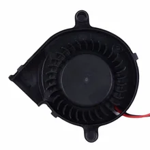 Peças de Impressora profissional e Prático 3D 50mm * mm * 15 50mm 5015 Radial Turbo Ventilador Do Ventilador De Refrigeração ventilador DC 12V Do rolamento do Óleo(China)