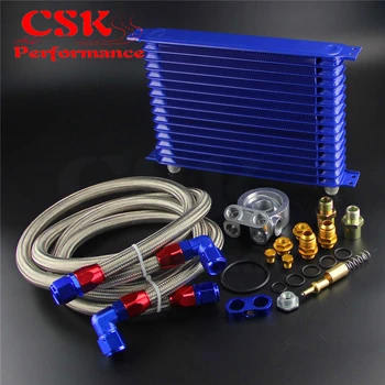 15 Row Thermostat Adaptor Engine Racing Trust Oil Cooler Kit For Car/Truck Blue/ Black/ Gold
15 Row Thermostat Adaptor Engine Racing Trust Oil Cooler Kit For Car/Truck Blue/ Black/ Gold
