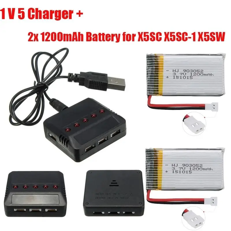Free Shipping! 2pcs 3.7V 1200mAh Lipo Battery+Charger for Syma X5SW X5SC X5SC-1 RC Quad Drone 
Free Shipping! 2pcs 3.7V 1200mAh Lipo Battery+Charger for Syma X5SW X5SC X5SC-1 RC Quad Drone