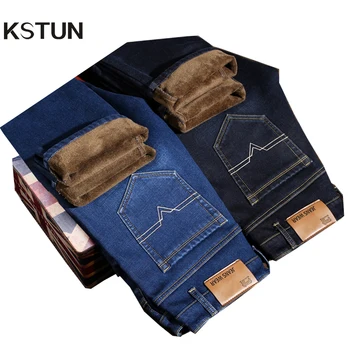 KSTUN Men's Jeans Winter Jeans Warm Pants Thicken Stretch Slim Straight Business Casual Male Long Trousers Mens Jeans Brand Good Quality
KSTUN Men's Jeans Winter Jeans Warm Pants Thicken Stretch Slim Straight Business Casual Male Long Trousers Mens Jeans Brand Good Quality
