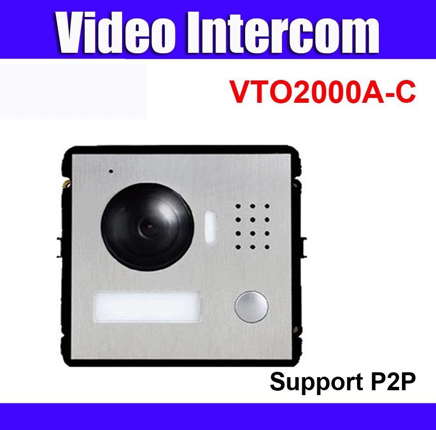 Dahua original VTO2000A-C IP POE Outdoor Metal Video intercom Door Phone Accessory Support P2P
Dahua original VTO2000A-C IP POE Outdoor Metal Video intercom Door Phone Accessory Support P2P