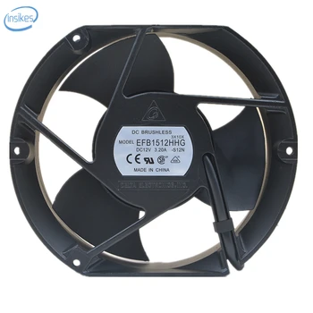 EFB1512HHG Double Ball Bearing Cooling Fan DC 12V 3.2A 3700RPM 17251 17cm 172*150*51mm 3 Wires
EFB1512HHG Double Ball Bearing Cooling Fan DC 12V 3.2A 3700RPM 17251 17cm 172*150*51mm 3 Wires