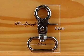Lobster Clasps Clips Claw purse hooks Swivel snap hook gunmetal 32 mm 6pcs J17
Lobster Clasps Clips Claw purse hooks Swivel snap hook gunmetal 32 mm 6pcs J17