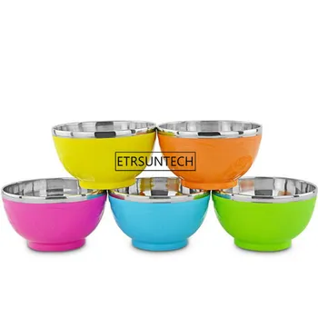 Stainless Steel Salad Bowl Drop Resistance Double Layer Kid Heat Insulation Bowl Children's Tableware
Stainless Steel Salad Bowl Drop Resistance Double Layer Kid Heat Insulation Bowl Children's Tableware