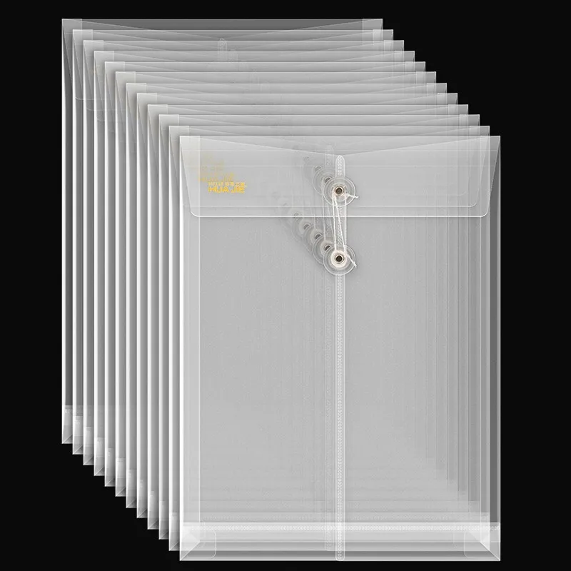 12Pcs/lot Transparent File PVC Document Bag Paper Organizer File Pocket File Folder Filing Product Office Manage Supplies
12Pcs/lot Transparent File PVC Document Bag Paper Organizer File Pocket File Folder Filing Product Office Manage Supplies