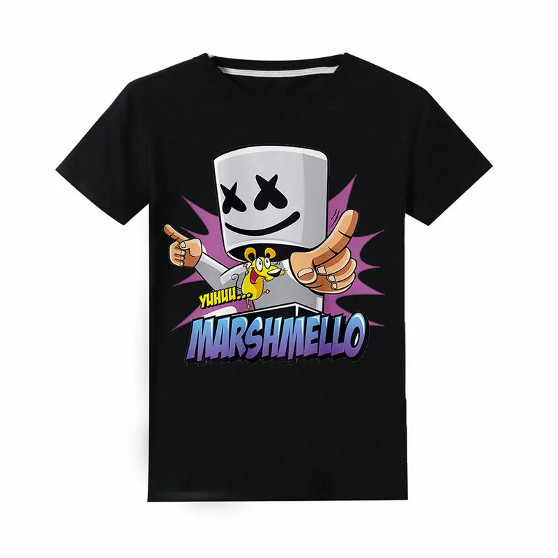 Boy Cartoon Marshmello DJ Music T Shirt For Girls Tee Tops Summer Clothes Children Clothing Baby Cotton Costume 6-14 bobo choses
Boy Cartoon Marshmello DJ Music T Shirt For Girls Tee Tops Summer Clothes Children Clothing Baby Cotton Costume 6-14 bobo choses