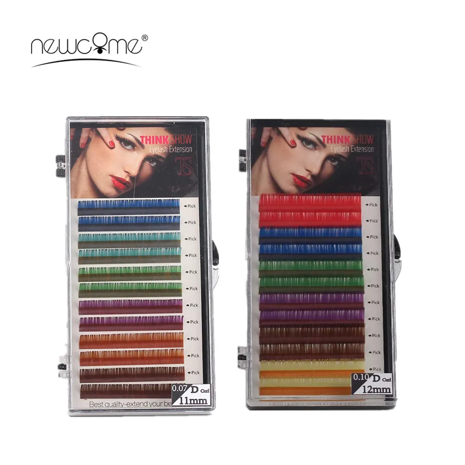Makeup 6 Colors Natural False Colorful Eyelash Extensions Cilios Silk Eye Lash Long 0.07/0.10mm Thickness Eyelash Extensions
Makeup 6 Colors Natural False Colorful Eyelash Extensions Cilios Silk Eye Lash Long 0.07/0.10mm Thickness Eyelash Extensions