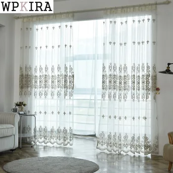 Embroidered White Tulle Curtains For Living Room European Voile Sheer Curtains For Window Bedroom Lace Curtains Fabrics S021&30
Embroidered White Tulle Curtains For Living Room European Voile Sheer Curtains For Window Bedroom Lace Curtains Fabrics S021&30