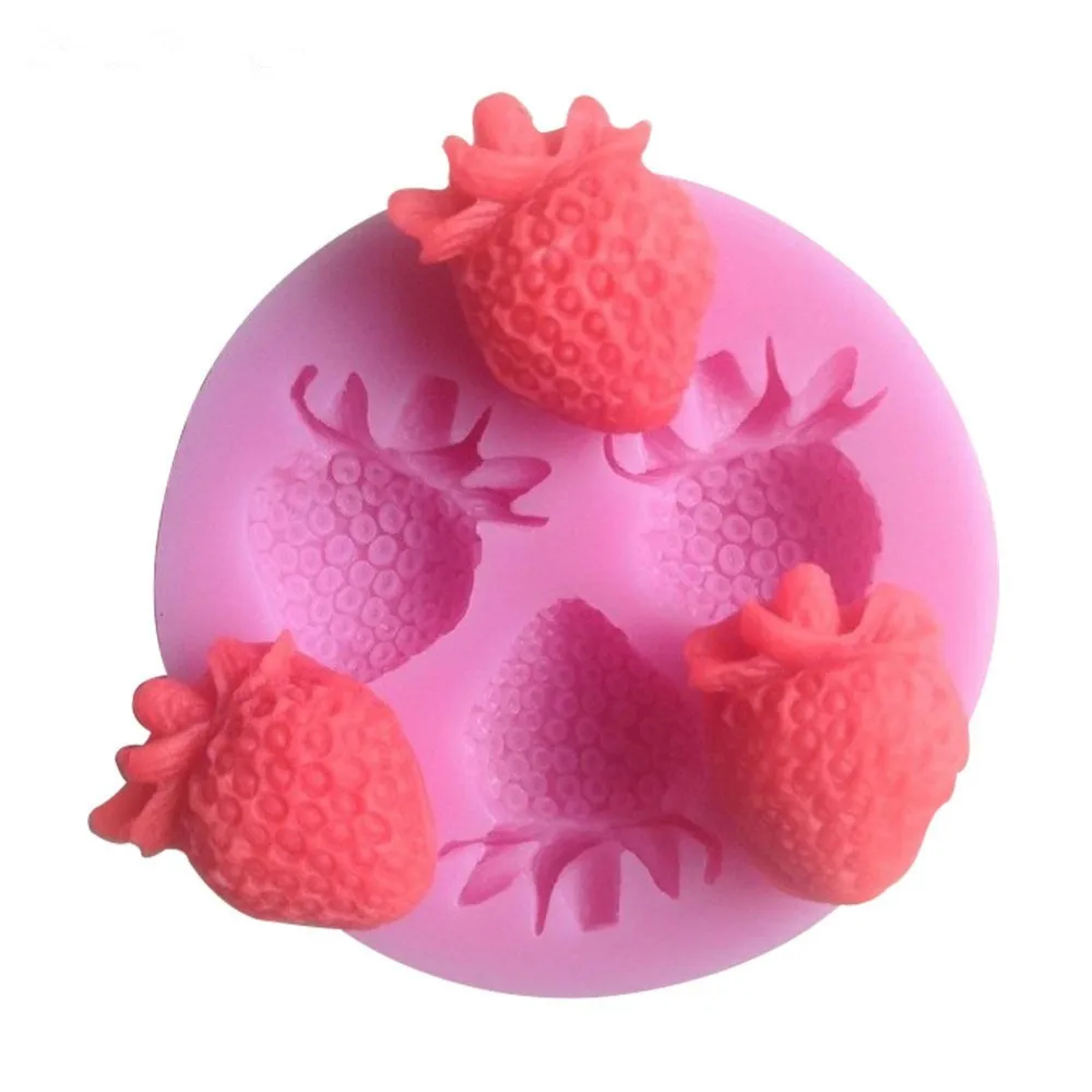 New Three Holes Strawberry Fruit Silicone Mold Fondant Molds Sugar Craft Tools Chocolate Mould For Cakes
New Three Holes Strawberry Fruit Silicone Mold Fondant Molds Sugar Craft Tools Chocolate Mould For Cakes