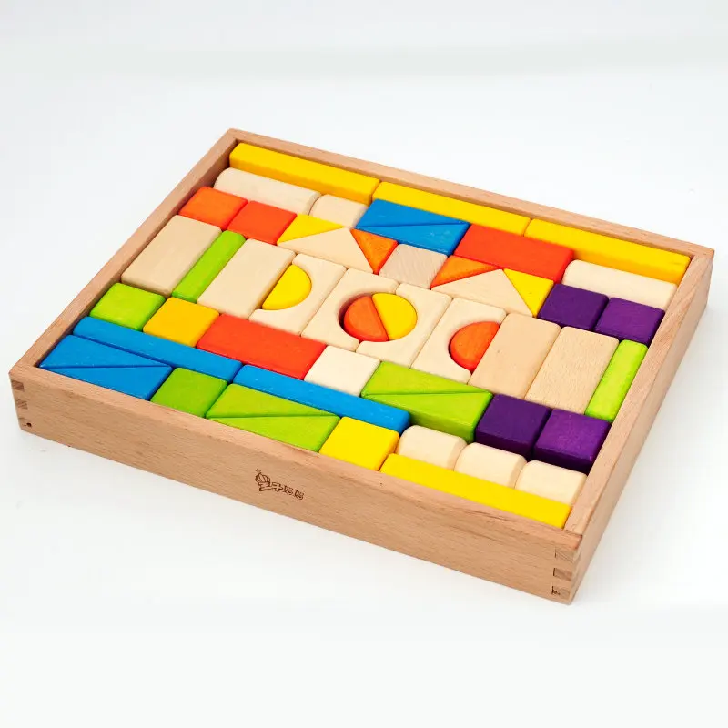 Wood color blocks toys for children, Beech 54PCS color Building blocks, Educational baby toys, High quality wood blocks natural
Wood color blocks toys for children, Beech 54PCS color Building blocks, Educational baby toys, High quality wood blocks natural