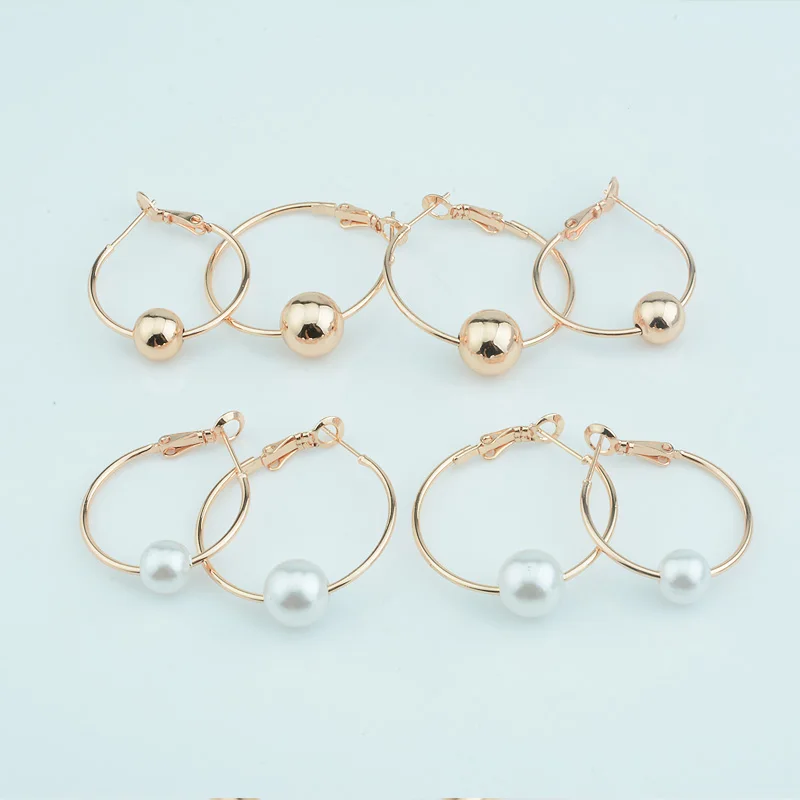 2 Size Women Girls Rose Gold Color Round Bead/Simulated Pearl Hoop Earrings Jewelry
2 Size Women Girls Rose Gold Color Round Bead/Simulated Pearl Hoop Earrings Jewelry