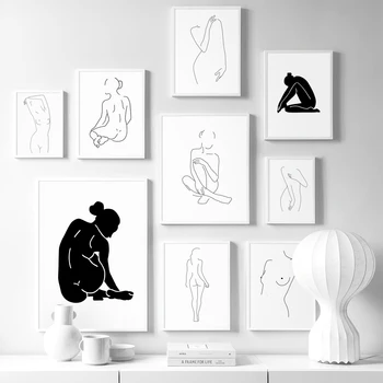 Black White Abstract Line Nude Body Art Woman Wall Art Canvas Painting Nordic Posters And Prints Wall Pictures For Living Room
Black White Abstract Line Nude Body Art Woman Wall Art Canvas Painting Nordic Posters And Prints Wall Pictures For Living Room