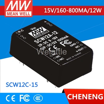 MEAN WELL original SCW12C-15 15V 800mA meanwell SCW12 15V 12W DC-DC Regulated Single Output Converter
MEAN WELL original SCW12C-15 15V 800mA meanwell SCW12 15V 12W DC-DC Regulated Single Output Converter