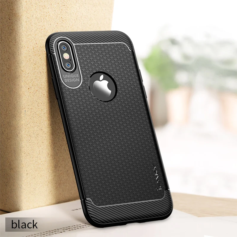IPAKY для Apple iPhone х чехол Бизнес Силиконовые Мягкая обложка 7 P 3D Нескользящая