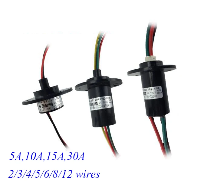 Free Shipping High Current Slip Ring 2/3/4/5/6/8/12 Wires 5/10/15/30A Diameter 22/31mm Spare Part
Free Shipping High Current Slip Ring 2/3/4/5/6/8/12 Wires 5/10/15/30A Diameter 22/31mm Spare Part