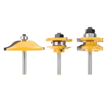 3pcs/set 1/4" Shank Tenon Milling Cutter Lock Miter Router Bit Set Woodworking Drill Bit Carbide Drilling Milling For Wood
3pcs/set 1/4" Shank Tenon Milling Cutter Lock Miter Router Bit Set Woodworking Drill Bit Carbide Drilling Milling For Wood