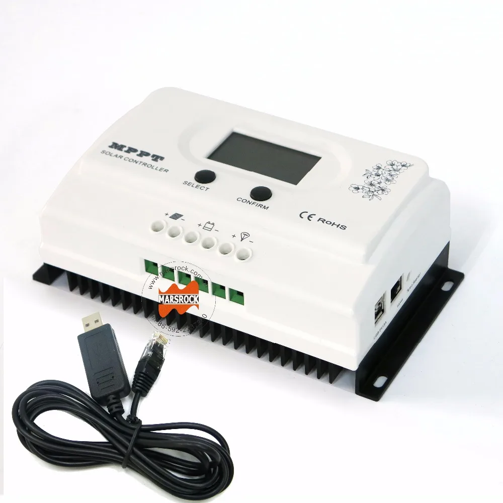 Wiser 50A MPPT solar charge controller 12V/24V auto recognition Max. DC150V PV input with RS485 and 5V USB interfaces
Wiser 50A MPPT solar charge controller 12V/24V auto recognition Max. DC150V PV input with RS485 and 5V USB interfaces