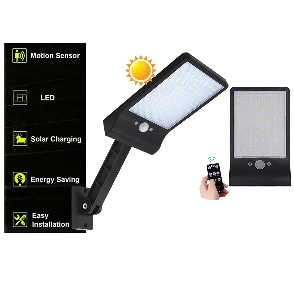 remote control rotate bracket solar street light 48/60 LED Wireless Solar Lights LED Outdoor Decor Waterproof PIR Motion Sensor
remote control rotate bracket solar street light 48/60 LED Wireless Solar Lights LED Outdoor Decor Waterproof PIR Motion Sensor