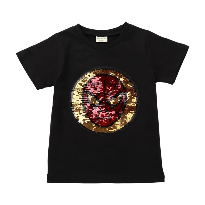 2019 Baby Boy Girl T-shirts for Summer Discoloration Face Flip Double Sequins Pattern Children's T-shirts Boy Girl Kids Clothes
2019 Baby Boy Girl T-shirts for Summer Discoloration Face Flip Double Sequins Pattern Children's T-shirts Boy Girl Kids Clothes