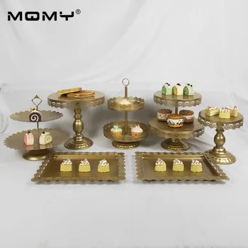 7 Pcs Cupcake Gold White Pink Dessert Plate 3 Tier Metal Set Wedding Cake Stand
7 Pcs Cupcake Gold White Pink Dessert Plate 3 Tier Metal Set Wedding Cake Stand