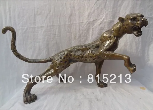 wang 000197 22" Chinese Bronze Animals Leopard Sculpture Running Panther Coin Tiger Statue
wang 000197 22" Chinese Bronze Animals Leopard Sculpture Running Panther Coin Tiger Statue