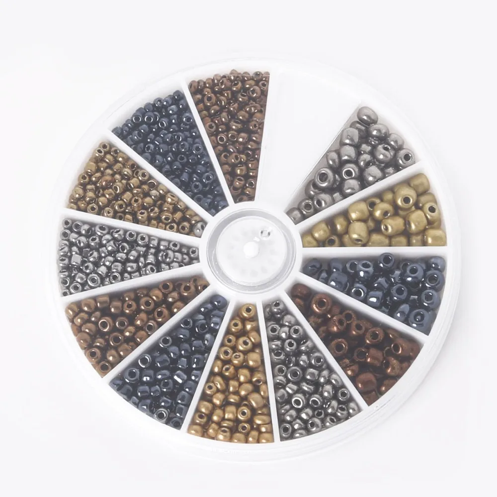 hot - 2&3&4mm Mixed Metal Colors Glass Seed DIY Beads Kit Loose Spacer Beads For DIY Jewelry Making approx 600 pcs/set
hot - 2&3&4mm Mixed Metal Colors Glass Seed DIY Beads Kit Loose Spacer Beads For DIY Jewelry Making approx 600 pcs/set