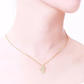 Wholesale 10pcs Stainless Steel Choker Collier Tiny Cactus Pendant Necklace For Women Men Jewelry Hawaii Saguaro Cactus Necklace
Wholesale 10pcs Stainless Steel Choker Collier Tiny Cactus Pendant Necklace For Women Men Jewelry Hawaii Saguaro Cactus Necklace