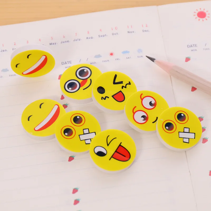 4 pcs Korean creative stationery student award smiley face eraser cute expression eraser children's small gifts wholesale
4 pcs Korean creative stationery student award smiley face eraser cute expression eraser children's small gifts wholesale