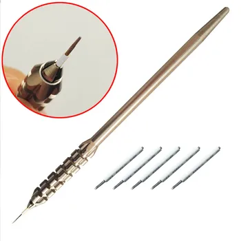 Microblading Permanent Makeup Manual Tattoo Tebori Pen Holder +5pcs 5 Round Blades Needles Kit Set
Microblading Permanent Makeup Manual Tattoo Tebori Pen Holder +5pcs 5 Round Blades Needles Kit Set
