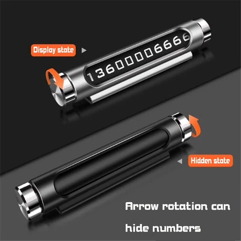 Luminous at night Car Temporary Parking Card Rotatable Telephone Number Plate Magnetic Adsorption Design Car Styling Promotion
Luminous at night Car Temporary Parking Card Rotatable Telephone Number Plate Magnetic Adsorption Design Car Styling Promotion
