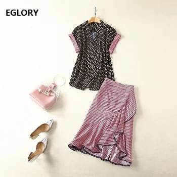 Women's Set 2019 Summer Fashion Skirt Suit Woman Notched Collar Chic Print Short Sleeve Shirt+Cute Birds Print Pink Skirt Sets
Women's Set 2019 Summer Fashion Skirt Suit Woman Notched Collar Chic Print Short Sleeve Shirt+Cute Birds Print Pink Skirt Sets