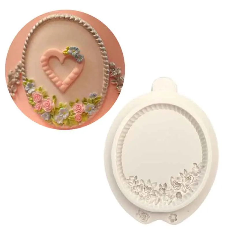 Frame Fondant Molds Wedding Cake Decorating Tools Flower Cake Border Silicone Mold Candy Chocolate Clay Moulds
Frame Fondant Molds Wedding Cake Decorating Tools Flower Cake Border Silicone Mold Candy Chocolate Clay Moulds