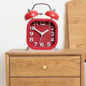 Double Bell Square Desktop Silent Alarm Clock Home Decor Quartz Alarm Clock Classic Livingroom Alarm Clock Timer
Double Bell Square Desktop Silent Alarm Clock Home Decor Quartz Alarm Clock Classic Livingroom Alarm Clock Timer