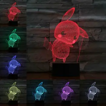 Cartoon Action 3D Lamp Pokemon Game Figures Pikachu Night Light LED Bulb Multicolor Children's Gift Kid Toy Holiday Gadgets Boy
Cartoon Action 3D Lamp Pokemon Game Figures Pikachu Night Light LED Bulb Multicolor Children's Gift Kid Toy Holiday Gadgets Boy