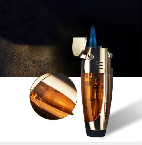 

Honest Cigar/pipe lighter, 2018 new straight spray gun lighter,butane gas inflatable metal lighter