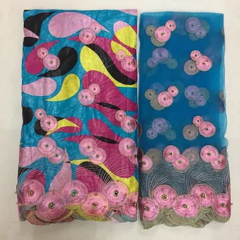5+2yards/set African Garment 2018 Bazin Riche Getzner headtie and african net lace fabric african guinea brocade fabric !JBA10
5+2yards/set African Garment 2018 Bazin Riche Getzner headtie and african net lace fabric african guinea brocade fabric !JBA10